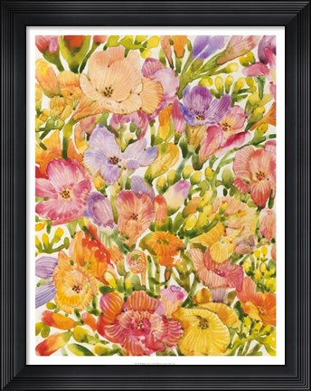 Framed Wildflower Study I Print