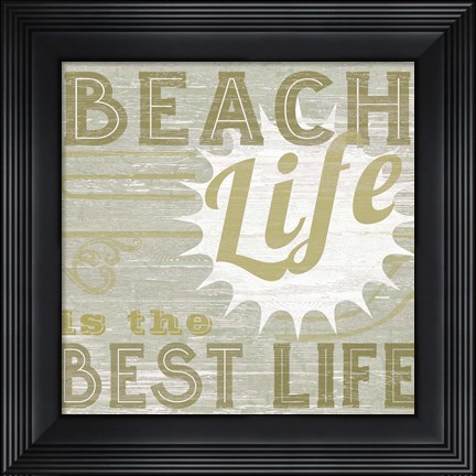 Framed Little Beachy II Print