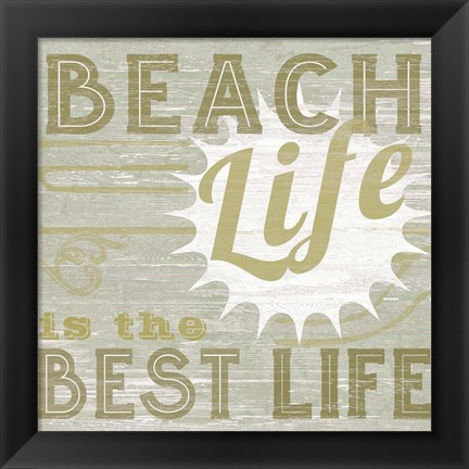 Framed Little Beachy II Print
