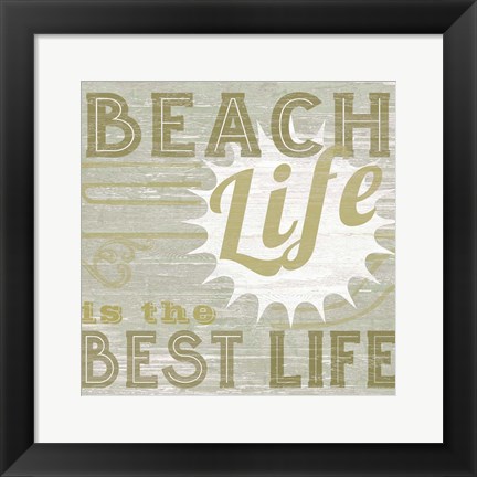Framed Little Beachy II Print