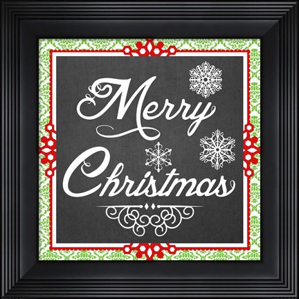 Framed Let it Snow I Print
