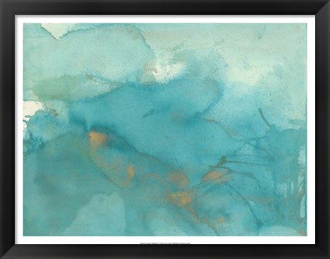 Framed Turquoise Moment II Print