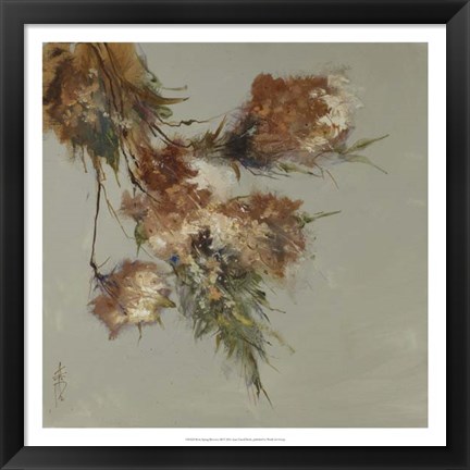 Framed Rusty Spring Blossoms III Print