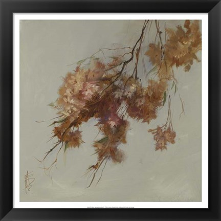 Framed Rusty Spring Blossoms IV Print