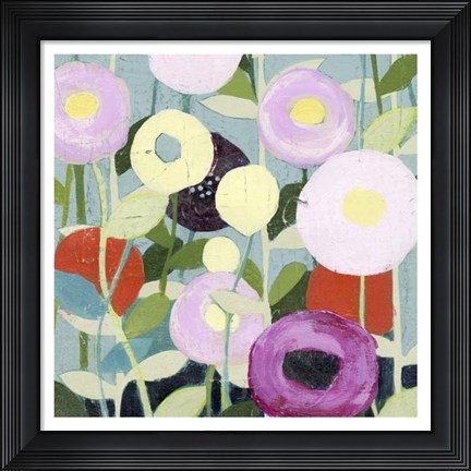 Framed Poppy Strata II Print