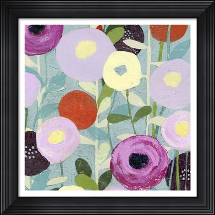 Framed Poppy Strata III Print