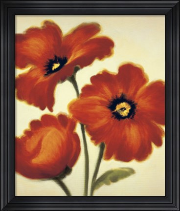 Framed Orange Poppies Print