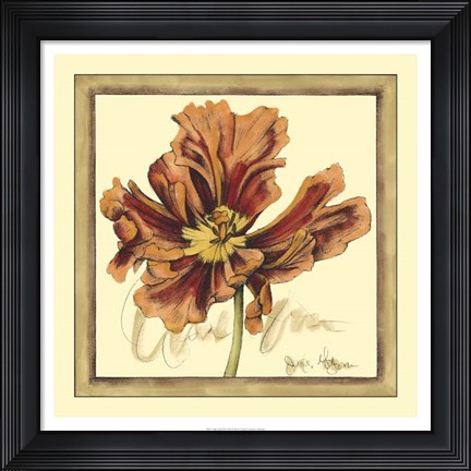 Framed Tulip Study III Print