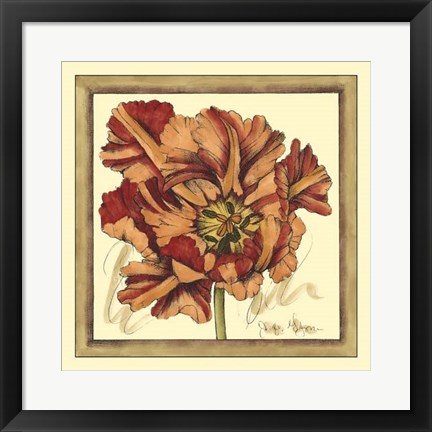 Framed Tulip Study V Print