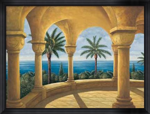 Framed Samuel Blanco - Ocean View I Size 47.25x35.5 Print