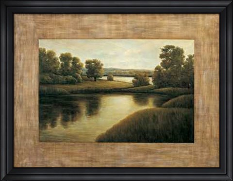 Framed Samuel Blanco - Lake View I Size 31.5x23.75 Print