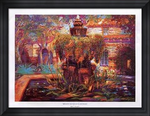 Framed Mission San Juan Capistrano Print