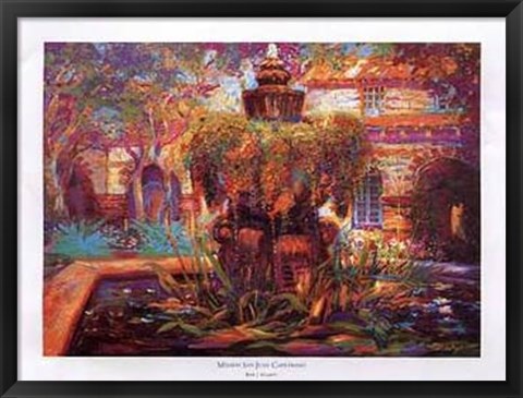 Framed Mission San Juan Capistrano Print