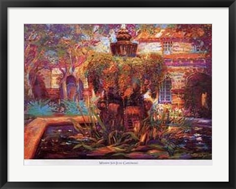 Framed Mission San Juan Capistrano Print