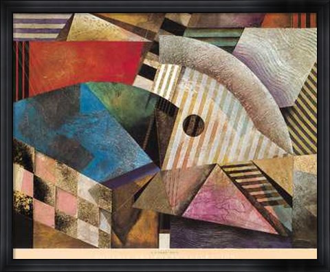 Framed Circularity in Motion Print