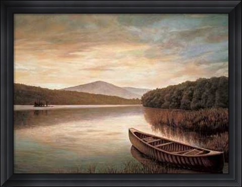 Framed Reflections on the Lake II Print