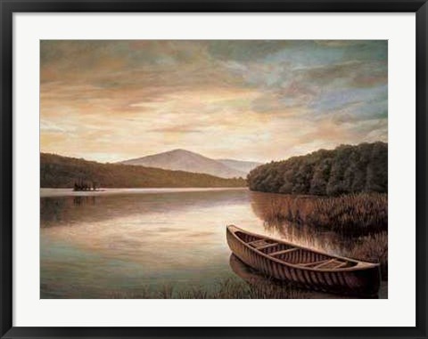 Framed Reflections on the Lake II Print