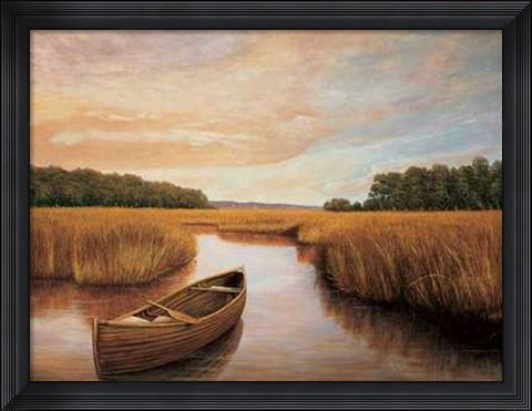 Framed Reflections on the Lake I Print