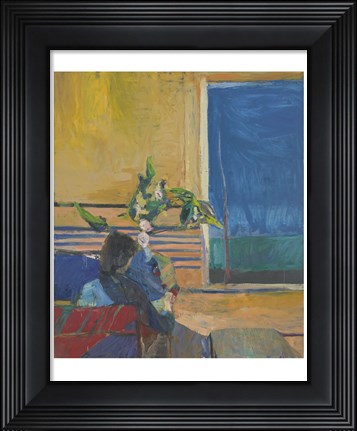 Framed Girl with Plant, 1960 Print