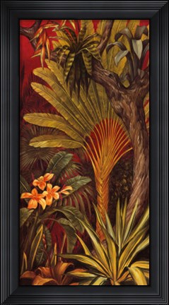 Framed Bali Garden II Print