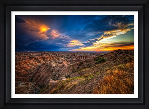 Framed Badlands after Storm #3 Print