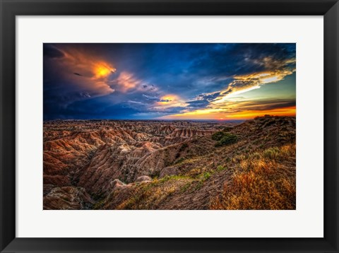 Framed Badlands after Storm #3 Print