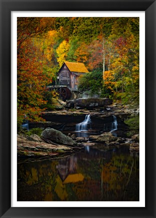 Framed Glade Creek Mill Print