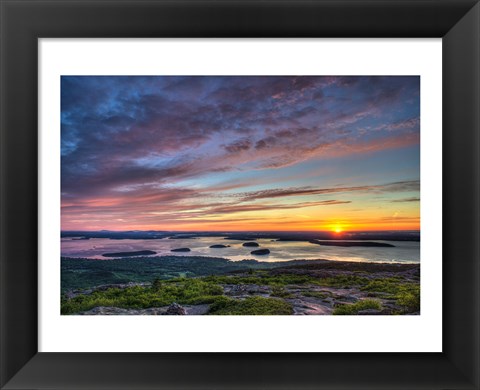 Framed Acadia Sunrise Print