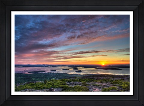 Framed Acadia Sunrise Print