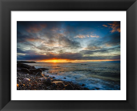 Framed Sunrise on Boulder Beach Print