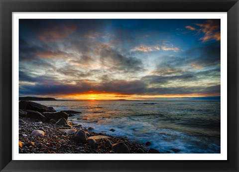 Framed Sunrise on Boulder Beach Print