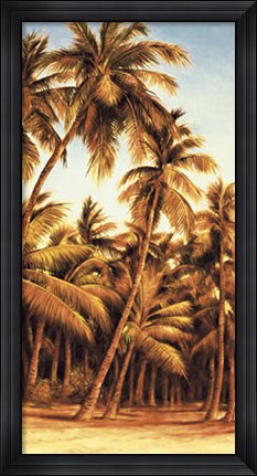 Framed Island Sunset II Print