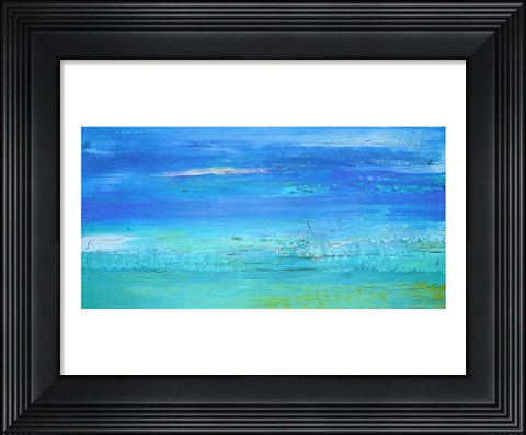 Framed December Beach Day Print