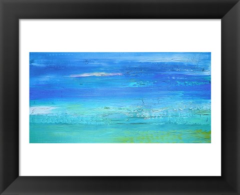 Framed December Beach Day Print