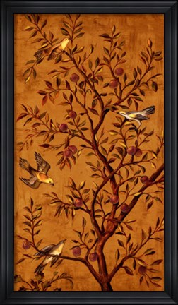 Framed Plum Tree Panel II Print