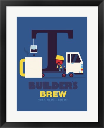 Framed Builders Brew Print