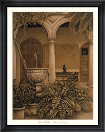 Framed In the Courtyard Print