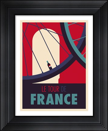 Framed Tour de France Print