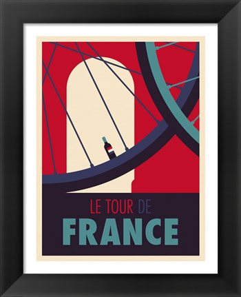 Framed Tour de France Print