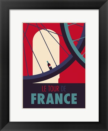 Framed Tour de France Print