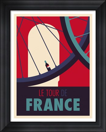 Framed Tour de France Print