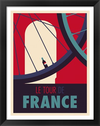 Framed Tour de France Print