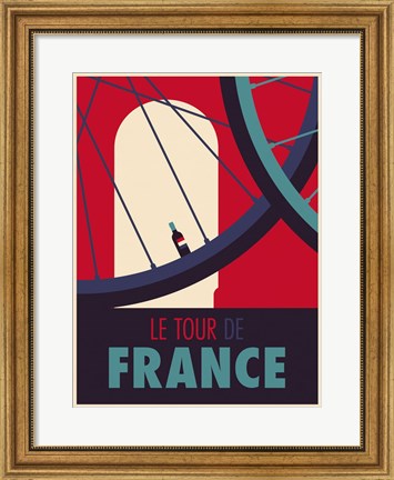 Framed Tour de France Print