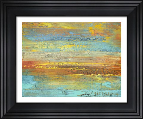Framed Golden Landscape Print