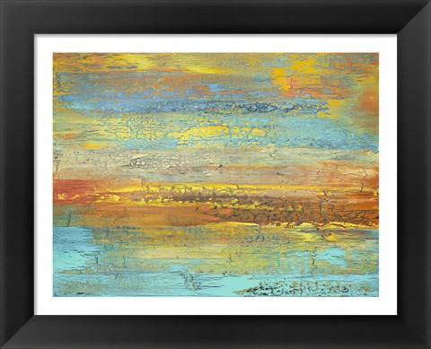 Framed Golden Landscape Print