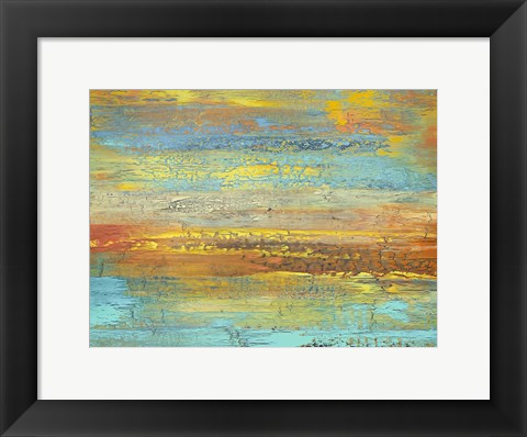 Framed Golden Landscape Print