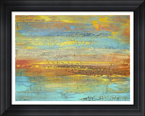 Framed Golden Landscape Print