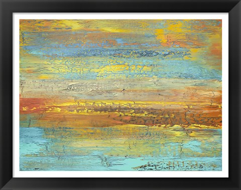 Framed Golden Landscape Print