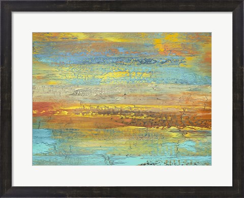 Framed Golden Landscape Print