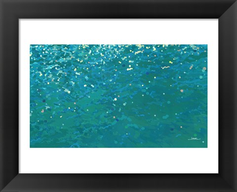 Framed Soft Lake Ripples Print